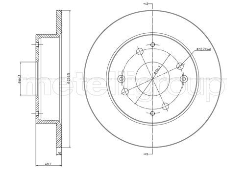 METELLI 23-0361 Brake Disc