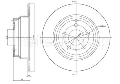 Brake Disc METELLI 23-0376C