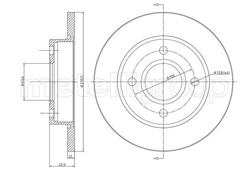 METELLI 23-0377 Brake Disc
