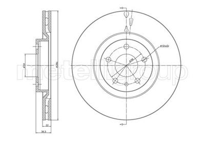 Brake Disc METELLI 23-0387