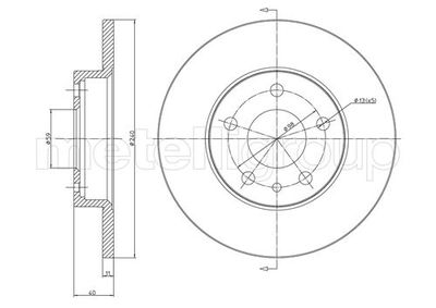 Brake Disc METELLI 23-0388C