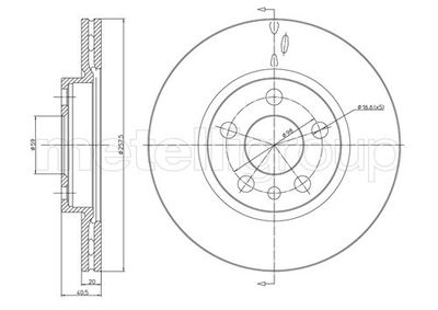 Brake Disc METELLI 23-0402