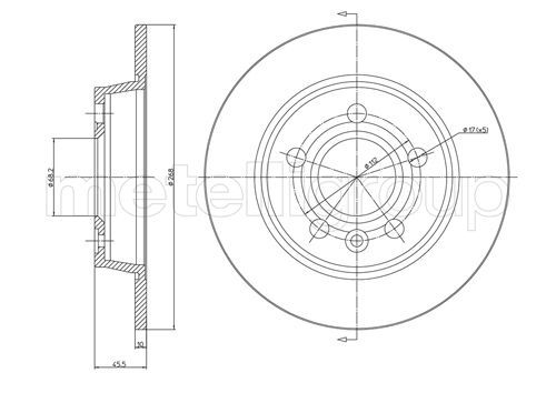 METELLI 23-0404C Brake Disc
