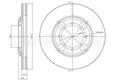 Brake Disc METELLI 23-0405