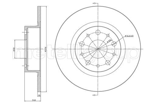 METELLI 23-0410C Brake Disc
