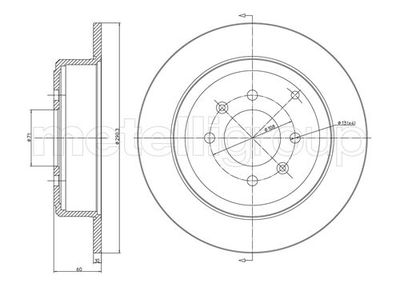 Brake Disc METELLI 23-0431C