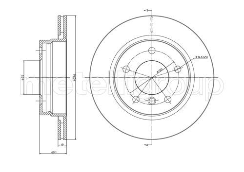 METELLI 23-0450C Brake Disc