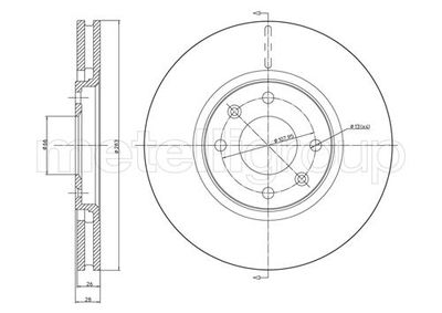 Brake Disc METELLI 23-0454