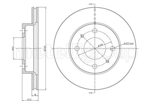 METELLI 23-0457 Brake Disc