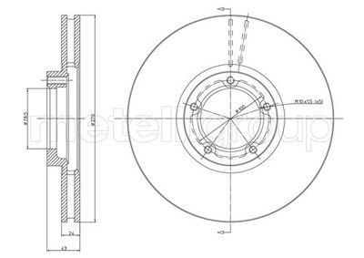 Brake Disc METELLI 23-0458