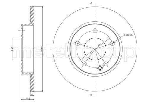 METELLI 23-0470C Brake Disc