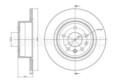 Brake Disc METELLI 23-0480