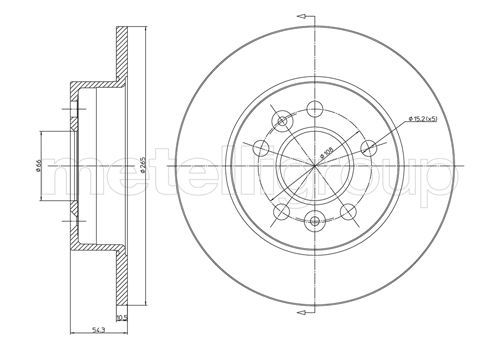 METELLI 23-0482C Brake Disc