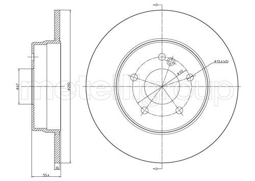 METELLI 23-0485C Brake Disc