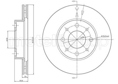 Brake Disc METELLI 23-0496