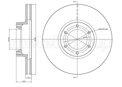 Brake Disc METELLI 23-0499C