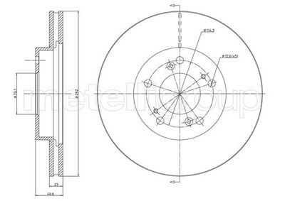 Brake Disc METELLI 23-0503C