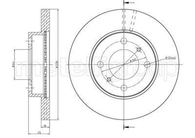 Brake Disc METELLI 23-0505C