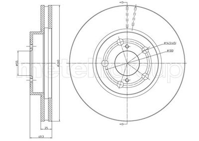 Brake Disc METELLI 23-0512C