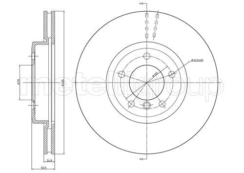 METELLI 23-0518C Brake Disc