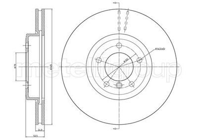 Brake Disc METELLI 23-0518C