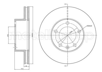 Brake Disc METELLI 23-0532C