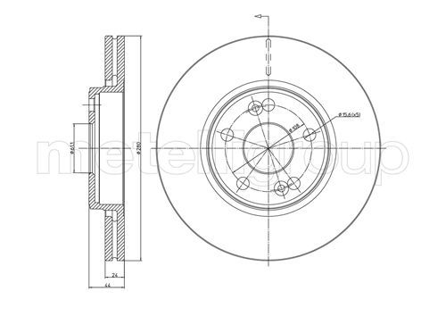 METELLI 23-0533 Brake Disc