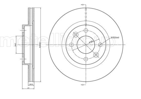 METELLI 23-0549C Brake Disc