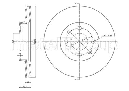 METELLI 23-0550C Brake Disc