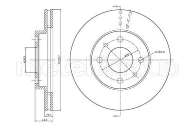 Brake Disc METELLI 23-0553