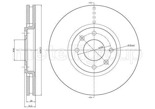 METELLI 23-0557C Brake Disc