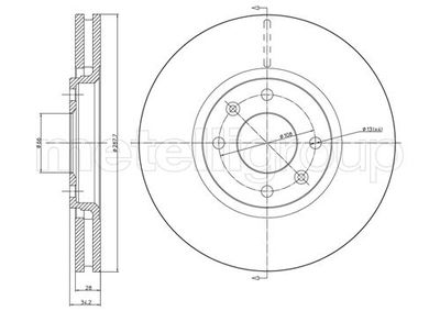 Brake Disc METELLI 23-0557C