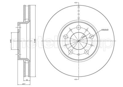 Brake Disc METELLI 23-0560C