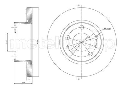 Brake Disc METELLI 23-0570