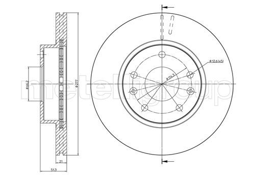 METELLI 23-0574C Brake Disc