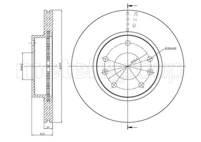 Brake Disc METELLI 23-0574C