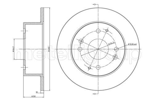 METELLI 23-0578 Brake Disc