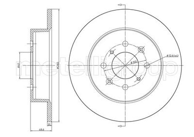 Brake Disc METELLI 23-0579C