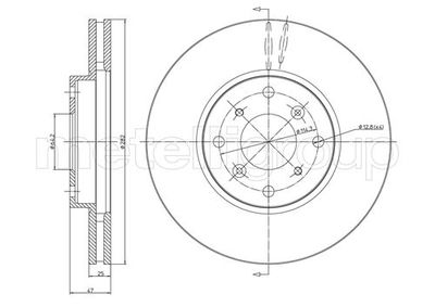 Brake Disc METELLI 23-0582