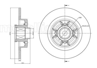 Brake Disc METELLI 23-0584