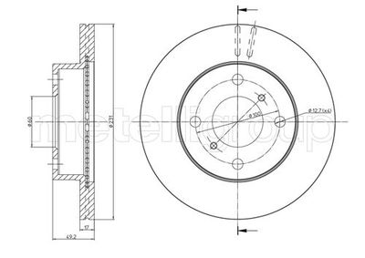 Brake Disc METELLI 23-0587