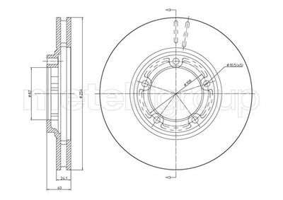 Brake Disc METELLI 23-0596