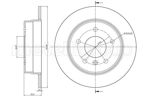 METELLI 23-0599C Brake Disc