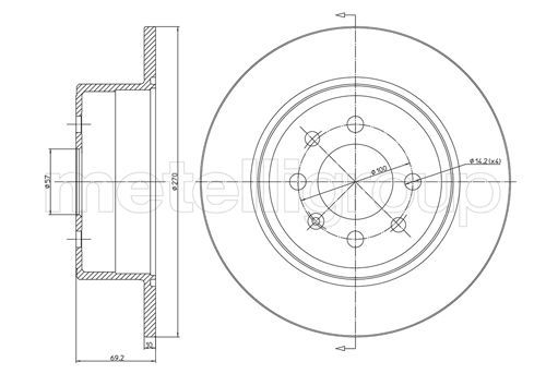 METELLI 23-0606C Brake Disc