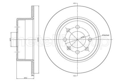 Brake Disc METELLI 23-0606C