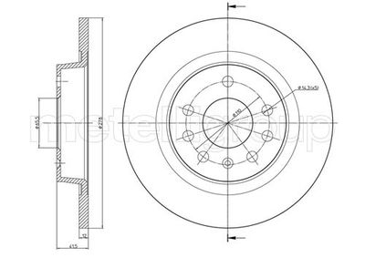 Brake Disc METELLI 23-0609C