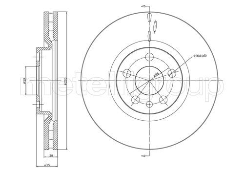 METELLI 23-0615C Brake Disc