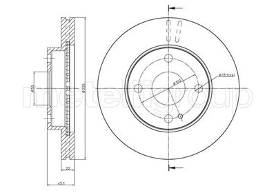 Brake Disc METELLI 23-0617