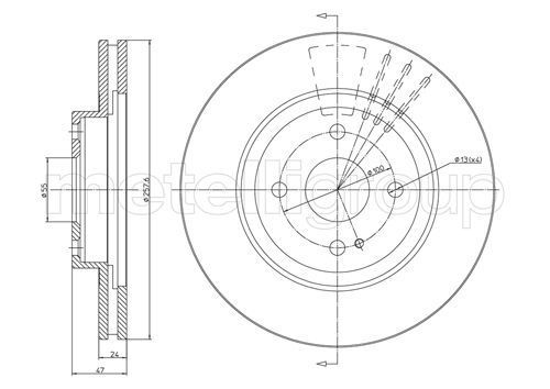 METELLI 23-0619 Brake Disc
