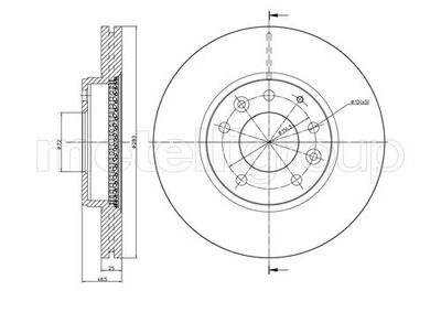 Brake Disc METELLI 23-0621C